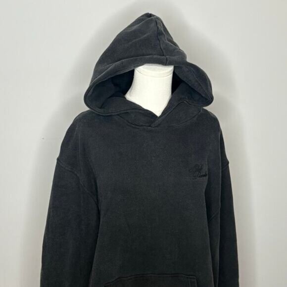 Club Paradise "A Midnight Romance" Faded Black Cotton Hoodie Mens Large - Picture 3 of 11